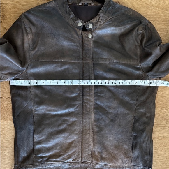 SAROCHI Women's Handmade Oversize Bomber Lambskin Soft Real Leather - Picture 13 of 15